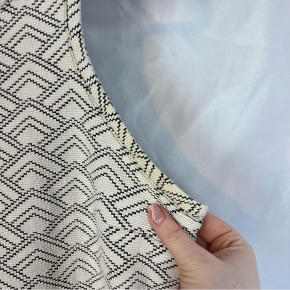 Express Cream and Black Lace Up Back Dress, size Large - Picture 8 of 8